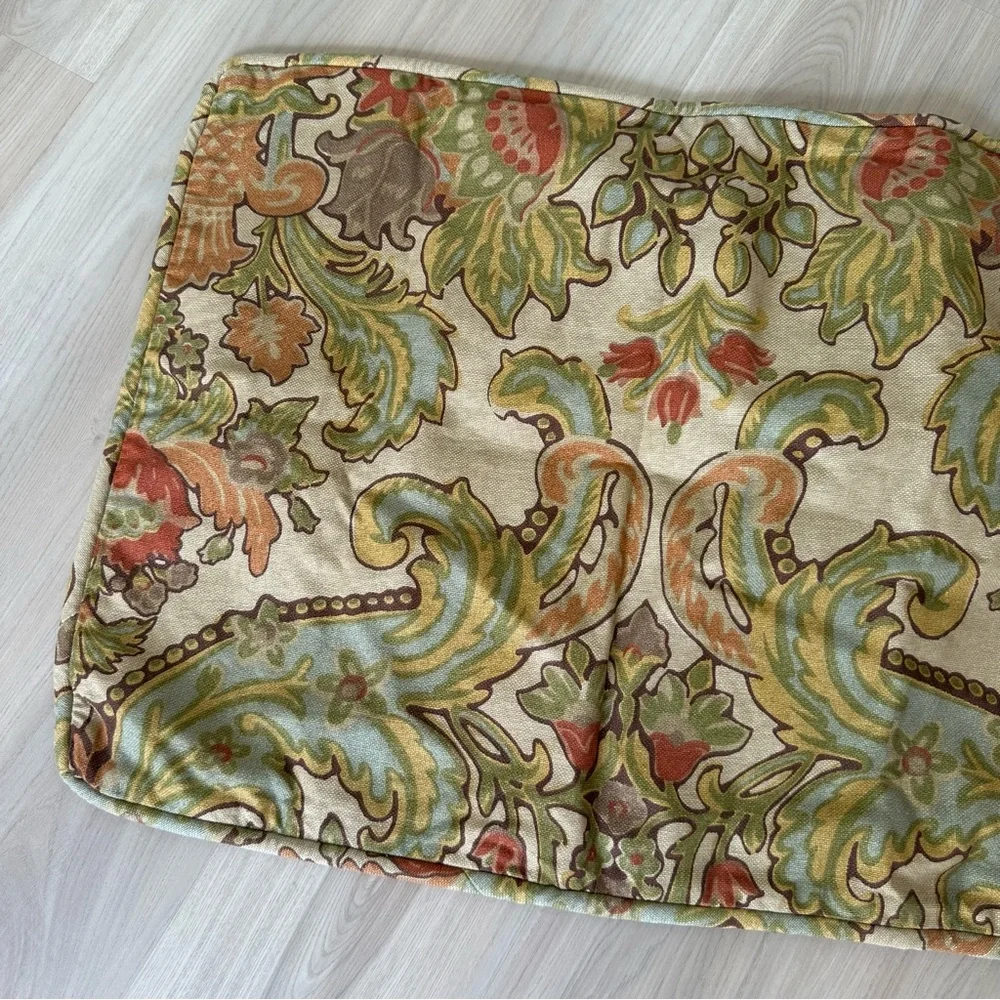 Pottery Barn floral tapestry standard pillow case sham 25X20 inch
